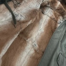 Khaki Parka with Fur Lining