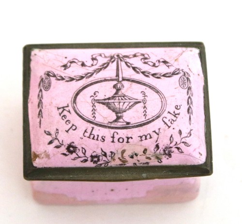Georgian bilston enamel patch - bilston,