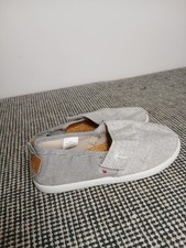 Kids Grey Canvas Pumps Infant Size 11 UK Matalan Flat Shoes