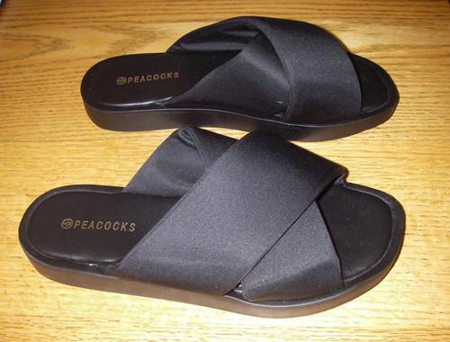 Peacocks black soft - black, padded