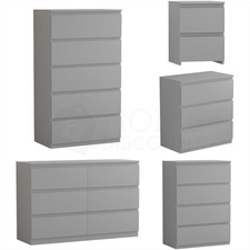 Modern grey chest drawers - grey,