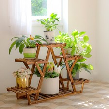 37x23" Pine Wood Plant Stand