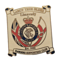 Rangers Supporters Club Limavady  Largy True Blues Badge