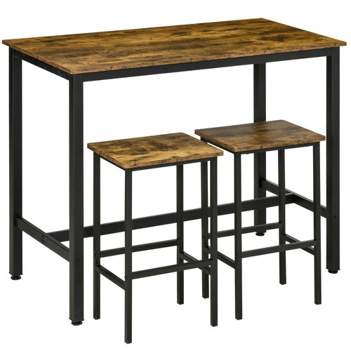 Homcom piece industrial bar - 3-piece,