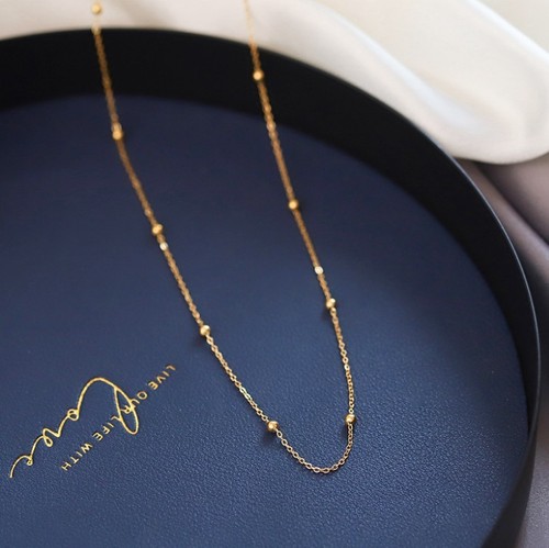 18ct gold plated - 18ct, beaded