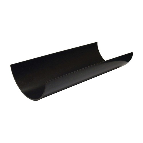 112mm half round black pvc - 112mm,