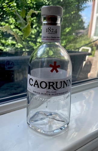 Empty caorunn scottish gin - *empty*,