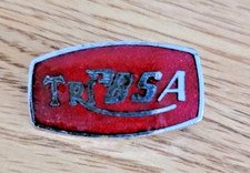 Original Vintage Classic Tri BSA Motorbike Enamel Pin Badge