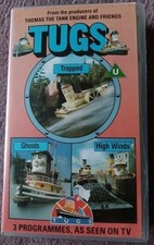 Tugs - 3 X  Episodes - Trapped, Ghosts & High Winds - VHS - 1989