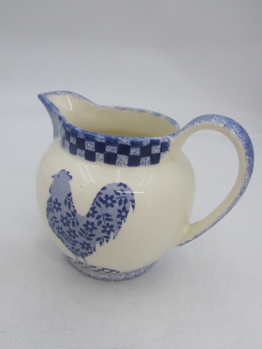 Moorland pottery blue white - pottery,