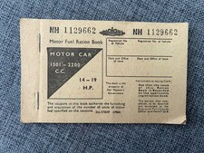MOTOR FUEL RATION BOOK UNUSED