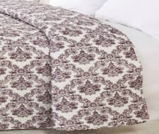 DAMASK PLUM BEDSPREAD THROW