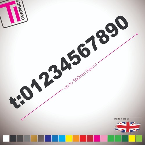 Phone number custom large - -,