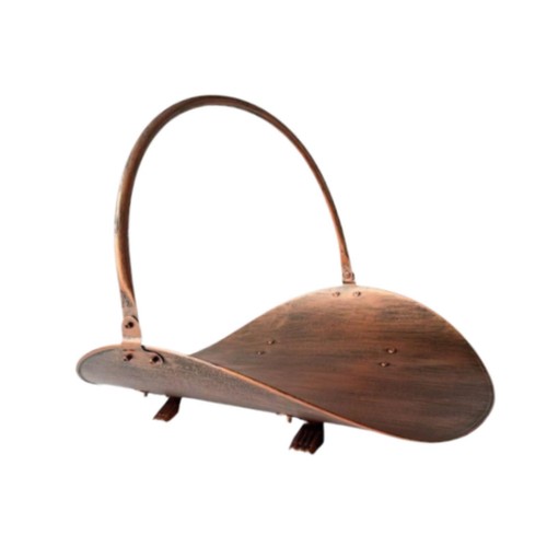 Fireplace log holder bin - holder,