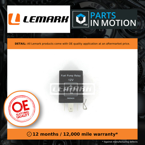 Fuel pump relay lfpr002 lemark - fuel,
