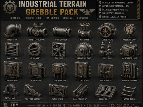 Industrial pipes terrain - industrial,