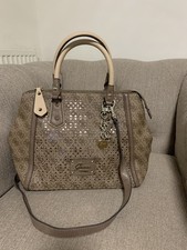 Brown Beige Guess handbag