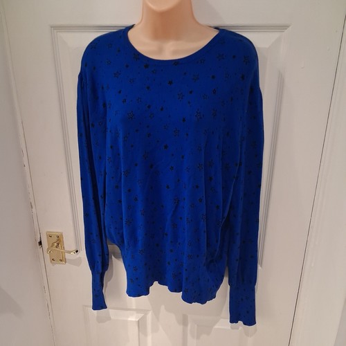 Blue star print - m&s,