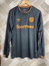 Hull City FC 2018/19 Away Umbro Football Shirt Adult Medium Long Sleeved