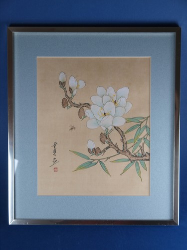 Framed and glazed - framed, signed