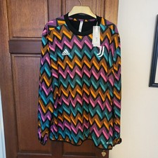 Juventus Shirt Football Training Tracksuit Xl 25 Pit New Bnwt Extra Large Italy