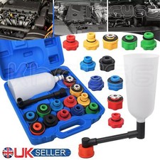 15pc Engine Oil Funnel Filler & Adaptor Set Swivel Extension Tube Oil Change Kit