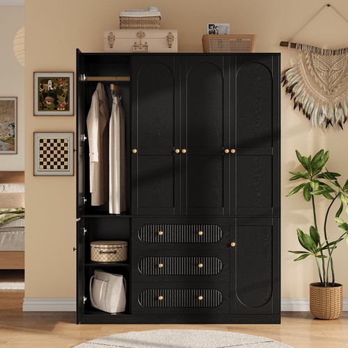 Wood wardrobe armoire closet - wood,