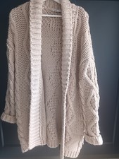 Zara Chunky Knit Long Cardigan Size Small Perfect For Colder Days And Nights
