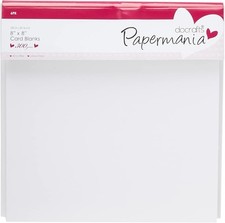 Papermania 8 x 8-inch 300 GSM Square Cards and Envelopes, Pack of 8x8 inches 