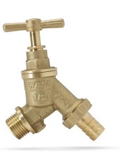 Outside Tap 1/2" Hose Pipe Bibtap WRAS Approved Double Check Outdoor Garden Tap