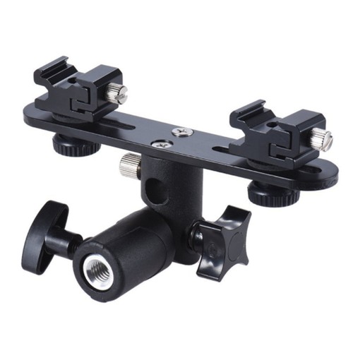 Dslr dual flash bracket hot - dslr, 2-hot