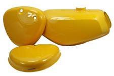 Paint Set Tank + Side Cover Sahara Brown Yellow for Simson S51 N S50 S70 Fuel Tank