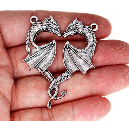 Large dragon heads viking - dragon,
