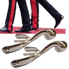 Swan Neck Spurs Solid Brass Metal" Pair " British Army, Military Boots, Shoes.