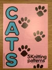 Gary Kennedy Domestic Cats 4 Ply Knitting Pattern Booklet: 5 Jumpers 24-44" 
