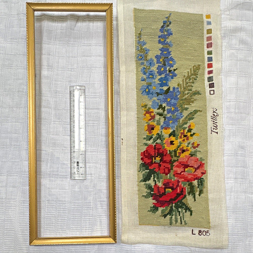 Tapestry framed needlepoint - tapestry,