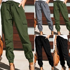 Womens Cargo Combat Trousers