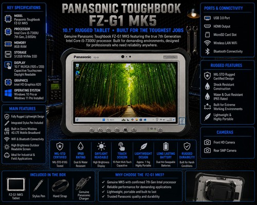 Panasonic toughpad mk5 - panasonic, fz-g1
