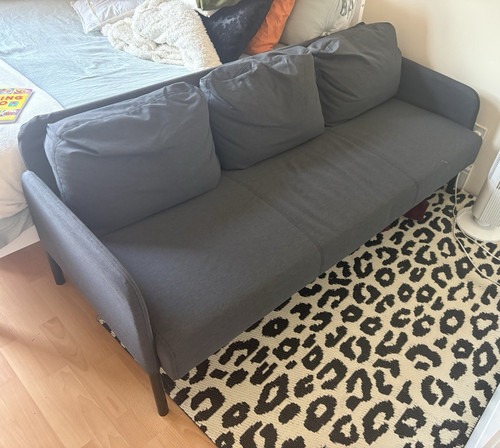 Ikea seater grey fabric sofa - seater,