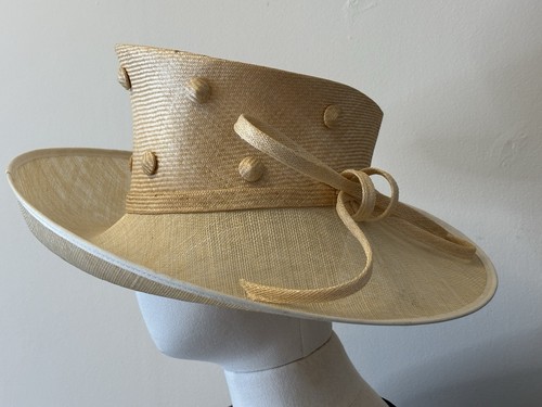 Whiteley straw hat wedding - straw,