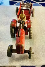 Dinky Toys Vintage Massey Harris Tractor and Manure Spreader