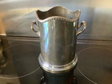 Wine Bottle Holder Decanter Coaster Stand Walker & Hall Old Antique Silver Plate