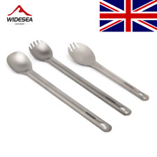 Widesea Camping Titanium Spork Spoon Outdoor Lightweight Fork Tableware Portable
