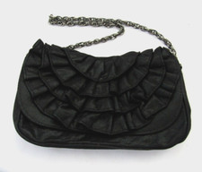 JUNO LADIES BLACK RUFFLE