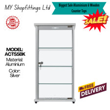 BIG SALE Silver Retail Display Aluminium Cabinets for Shops & ExhibitionswithLED