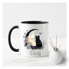 BLACK PERSONALISED BLACK CAT