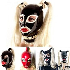 Black Latex Rubber Single Tail