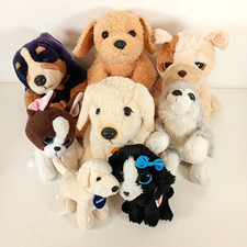 Gorgeous Dogs! Branded Soft Plush Puppy Dog Toys Bundle TY Andrex Keel - 8 Total
