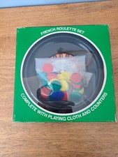 FRENCH ROULETTE SET-Retro Complete With Playing Cloth and Counters Boxed