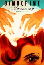 Art Ad Binacrine Shampooing Hair Salon  Poster Print